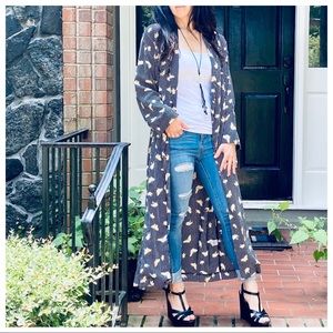 BEAUTIFUL LONG BELTED KIMONO